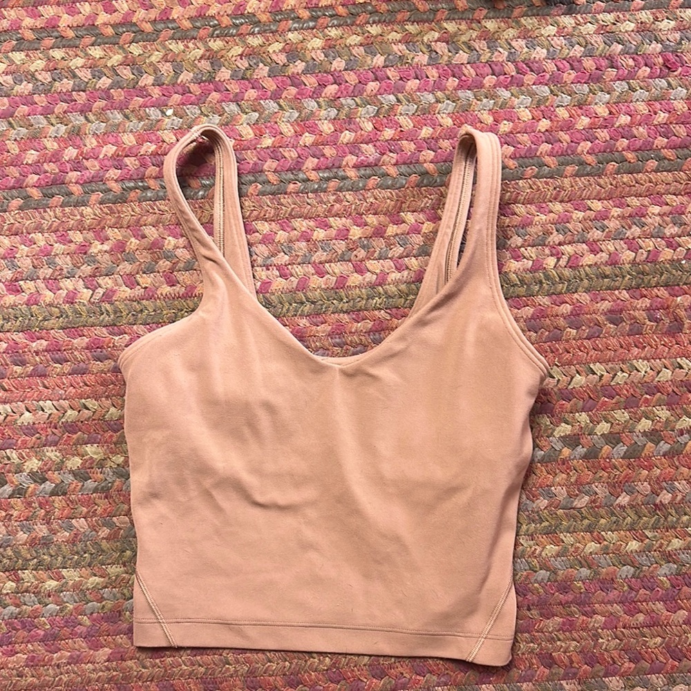 LULULEMON ALIGN TANK TAN BROWN BEIGE NEUTRAL CROP